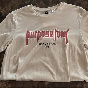 h&m Justin Bieber band tee
